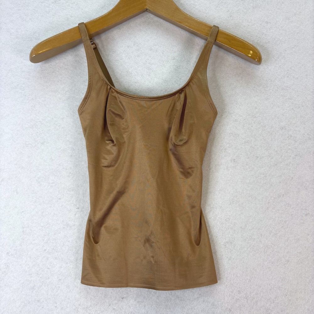 Ruby Ribbon Style 444 Adjustable Strap Tan Cami Women 32 Shaping Light Support